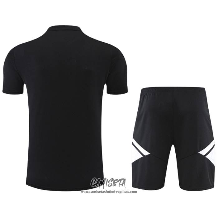 Chandal del Juventus 2022-2023 Manga Corta Negro - Pantalon Corto